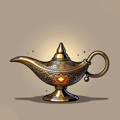 Golden Magic Lamp
