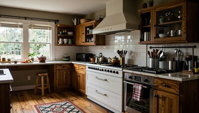 Rustic Wooden Kitchen Interior
