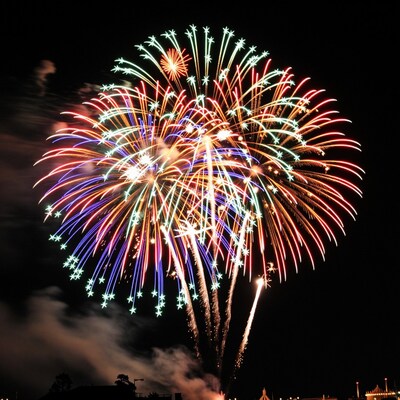 Colorful Fireworks Display