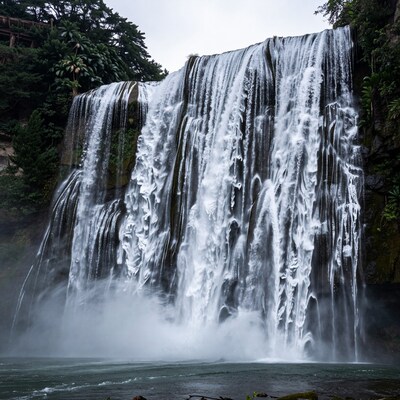 Powerful Waterfall Cascade