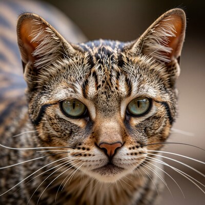 Tabby Cat Close-Up
