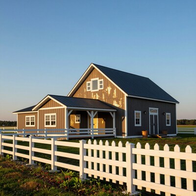 Modern Brown Barn House