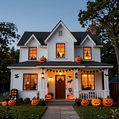 Halloween Decorated House