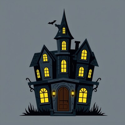 Haunted House Cartoon