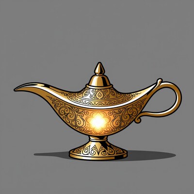 Golden Magic Lamp