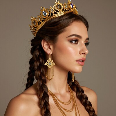 Woman with Golden Crown