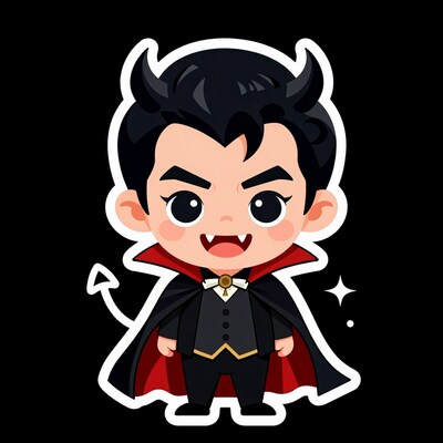 Cartoon Vampire Boy