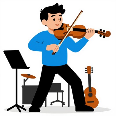 Man playing violin
