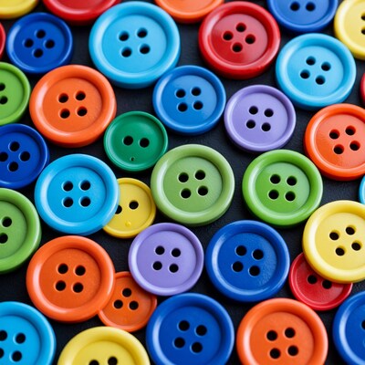 Colorful Sewing Buttons