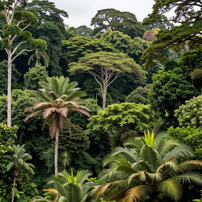 Lush Tropical Rainforest Canopy
