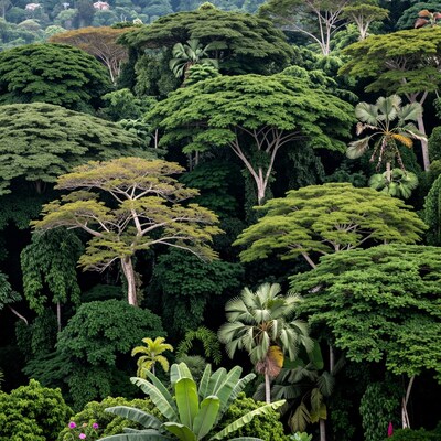Lush Tropical Rainforest Canopy