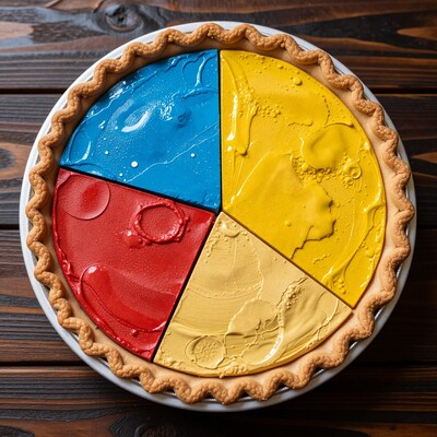 Colorful Paint Pie
