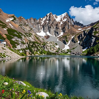 Alpine Lake Mountain Reflection