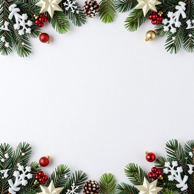 Christmas border frame