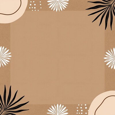 Beige Boho Frame