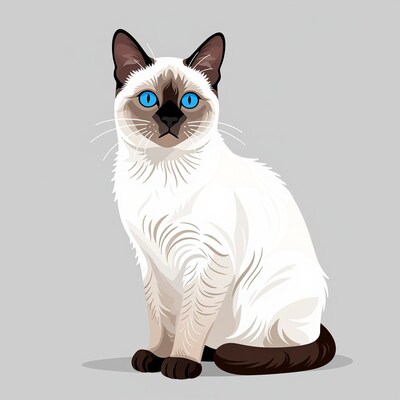 Siamese Cat Illustration