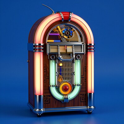 Vintage Neon Jukebox