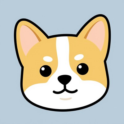 Corgi Dog Face