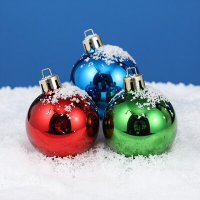 Red Green Blue Christmas Ornaments