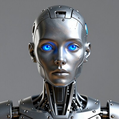 Female Robot Portrait
