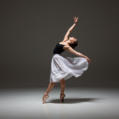 Ballerina in Dramatic Ballet Pose