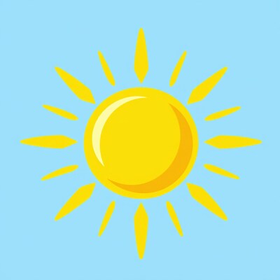 Yellow Sun Icon
