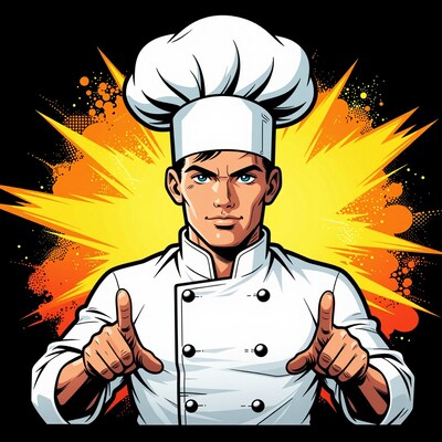 Cartoon Chef Thumbs Up