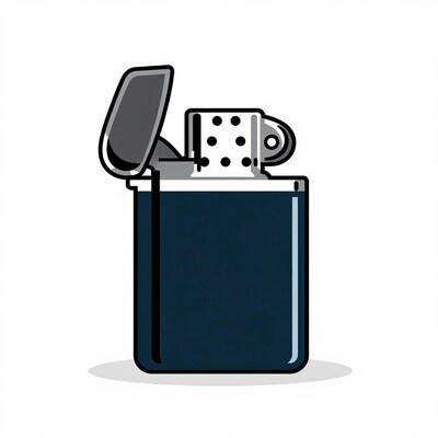 Blue Zippo Lighter