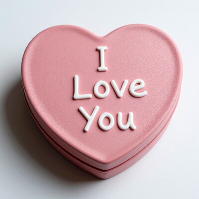 Pink Heart Box I Love You