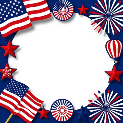 4th of July Frame