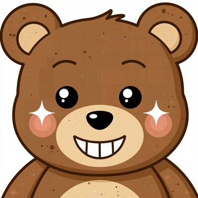 Cartoon Bear Face