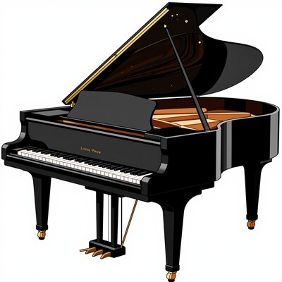 Black Grand Piano