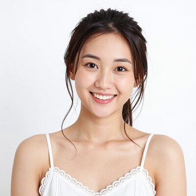 Smiling young Asian woman