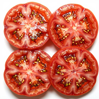 Sliced Red Tomatoes