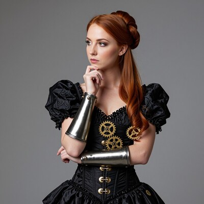 Steampunk Redhead Woman