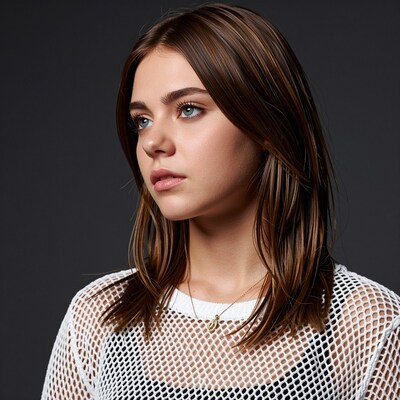 Young woman with brown hair