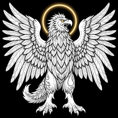 White Eagle Heraldic Crest
