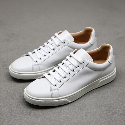 White Leather Sneakers