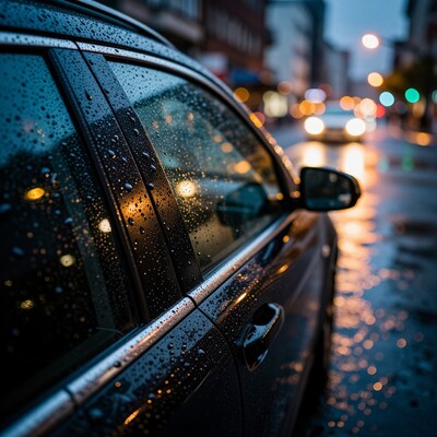 Rainy Night Car