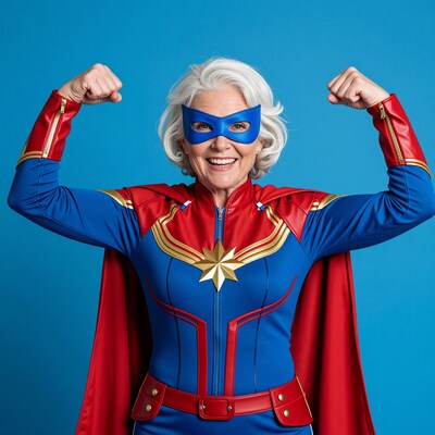 Elderly Woman Superhero