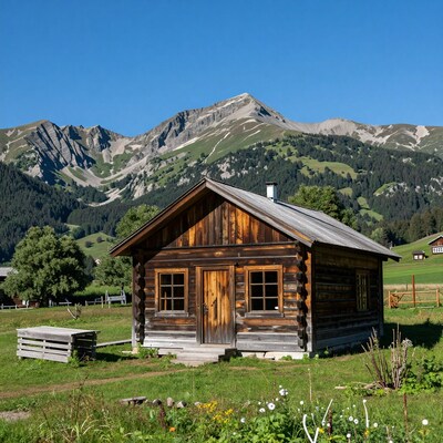 Alpine Wooden Cabin