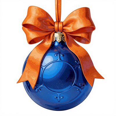 Blue Christmas Ornament