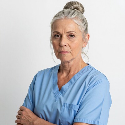 Senior female nurse portrait