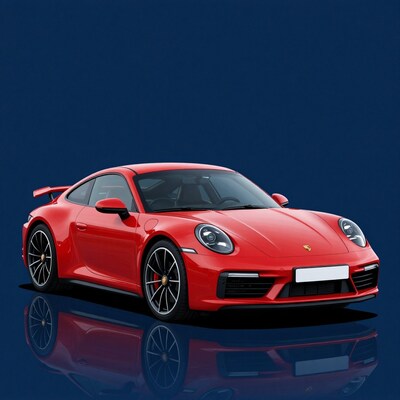 Red Porsche 911 Sports Car
