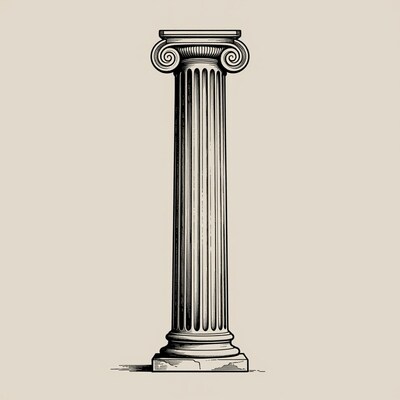 Ionic Column Drawing