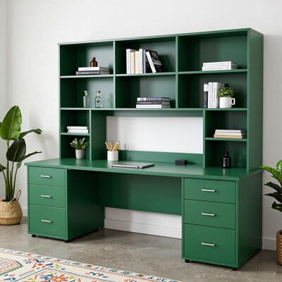 Green Home Office Desk