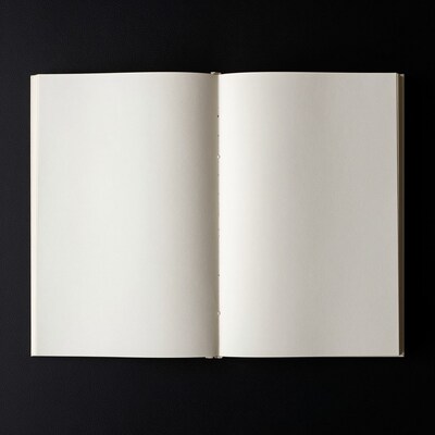 Open Blank Book