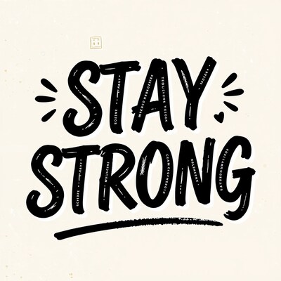 Stay Strong motivational quote