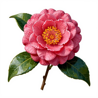 Pink Camellia Flower