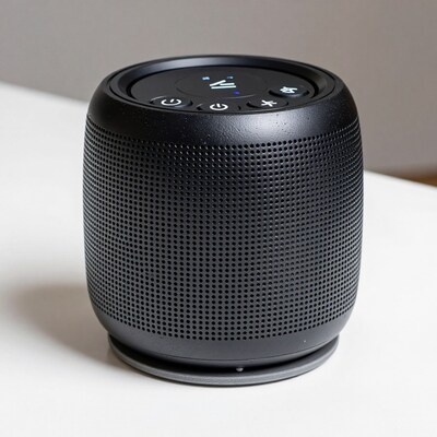 Black Portable Bluetooth Speaker